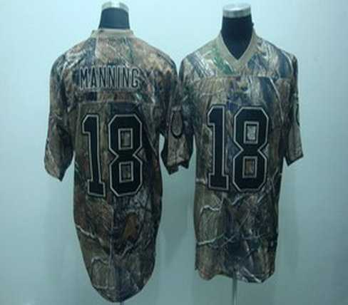 indianapolis colts peyton manning 18 jersey camo realtree jerseys