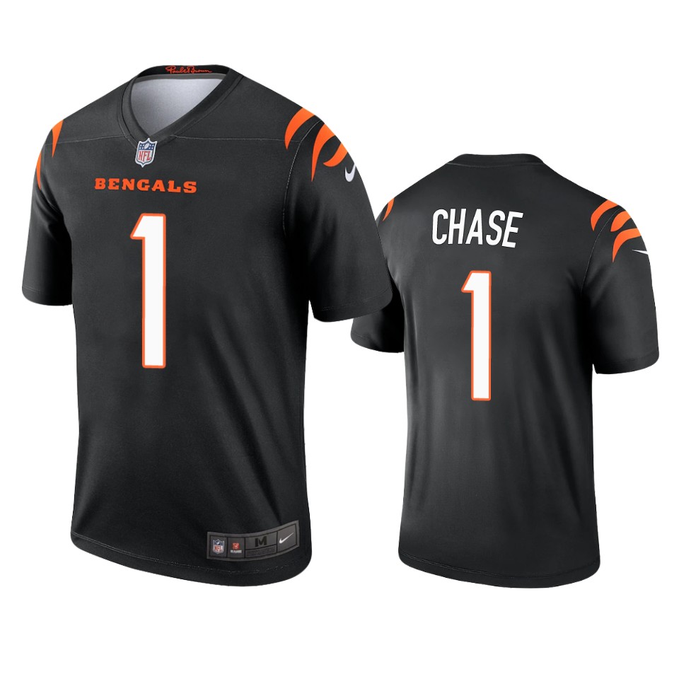 ja'marr chase bengals black legend jersey