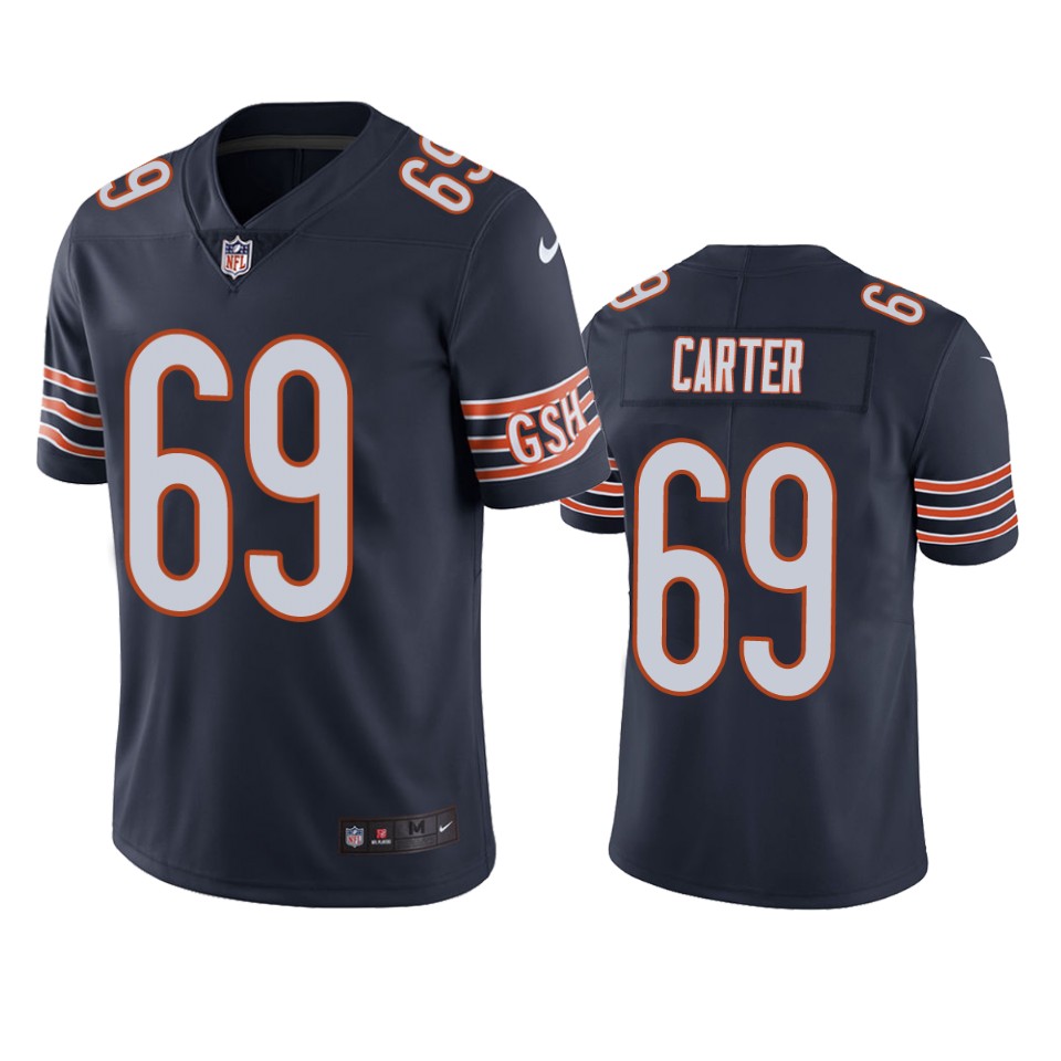 ja'tyre carter bears vapor limited navy jersey