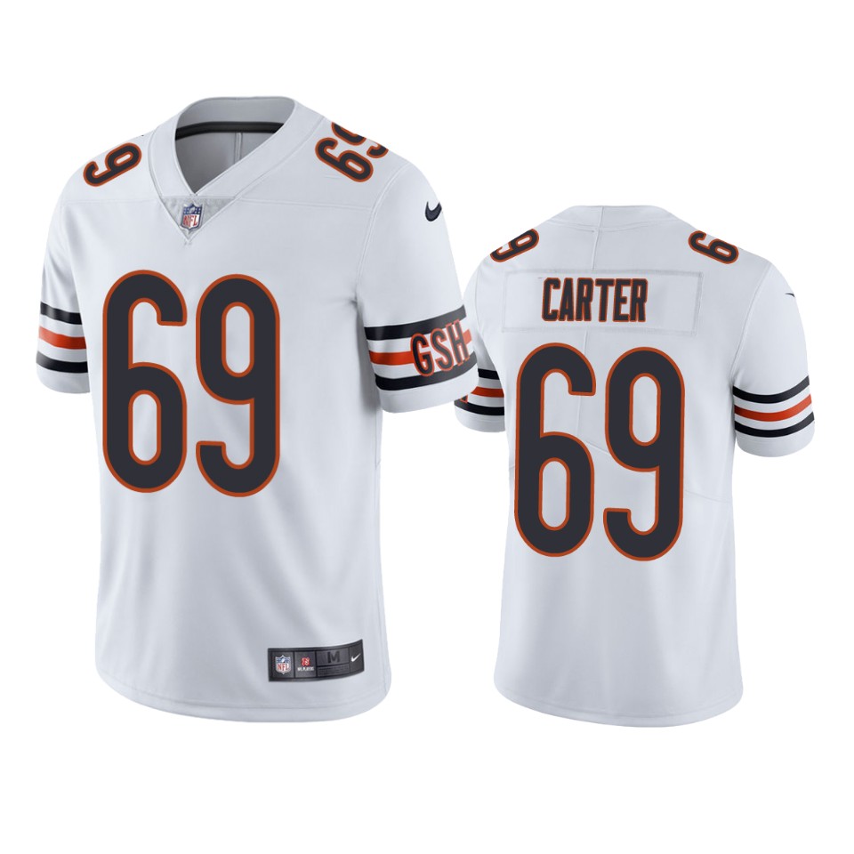 ja'tyre carter bears vapor limited white jersey