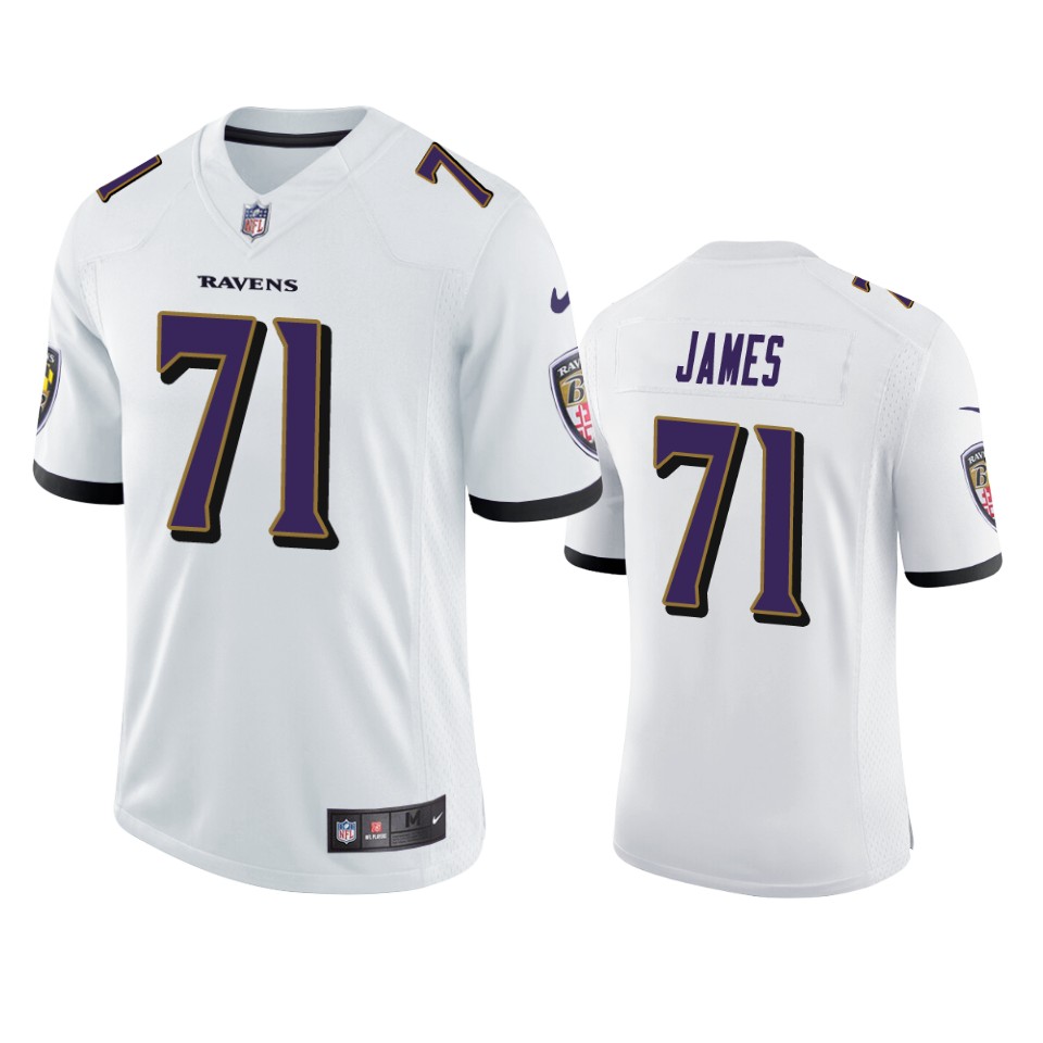 ja'wuan james ravens jersey white vapor limited
