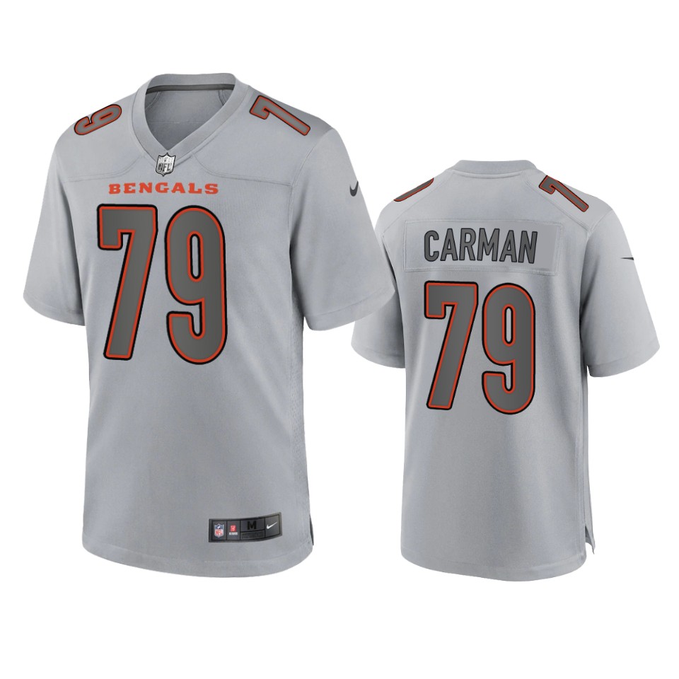 jackson carman bengals gray atmosphere fashion game jersey