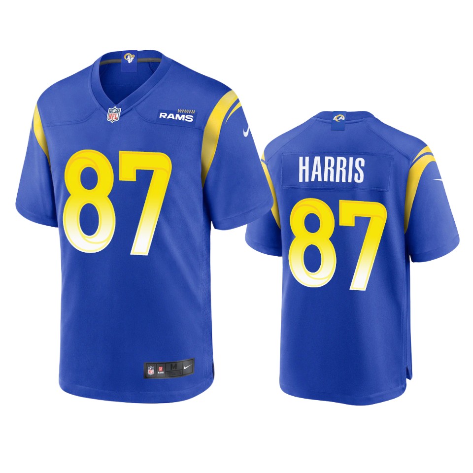jacob harris rams royal game jersey 0a
