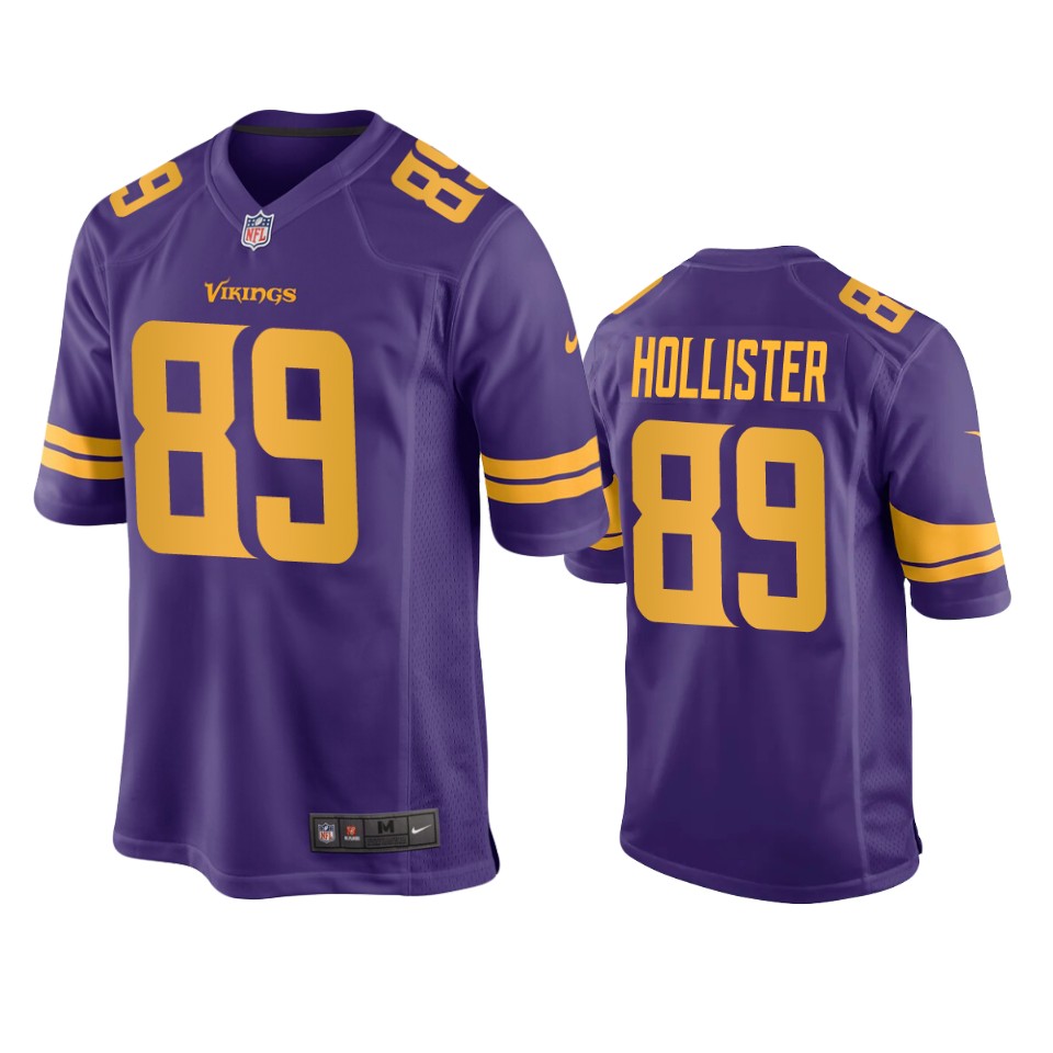 jacob hollister vikings purple alternate game jersey
