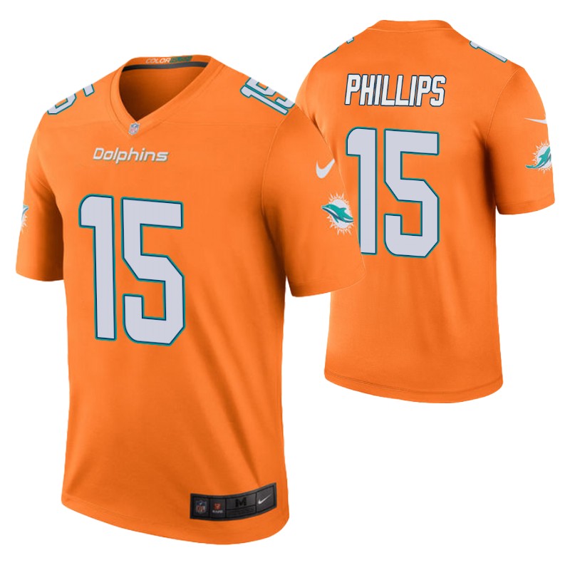 jaelan phillips 2021 nfl draft color rush legend jersey orange men