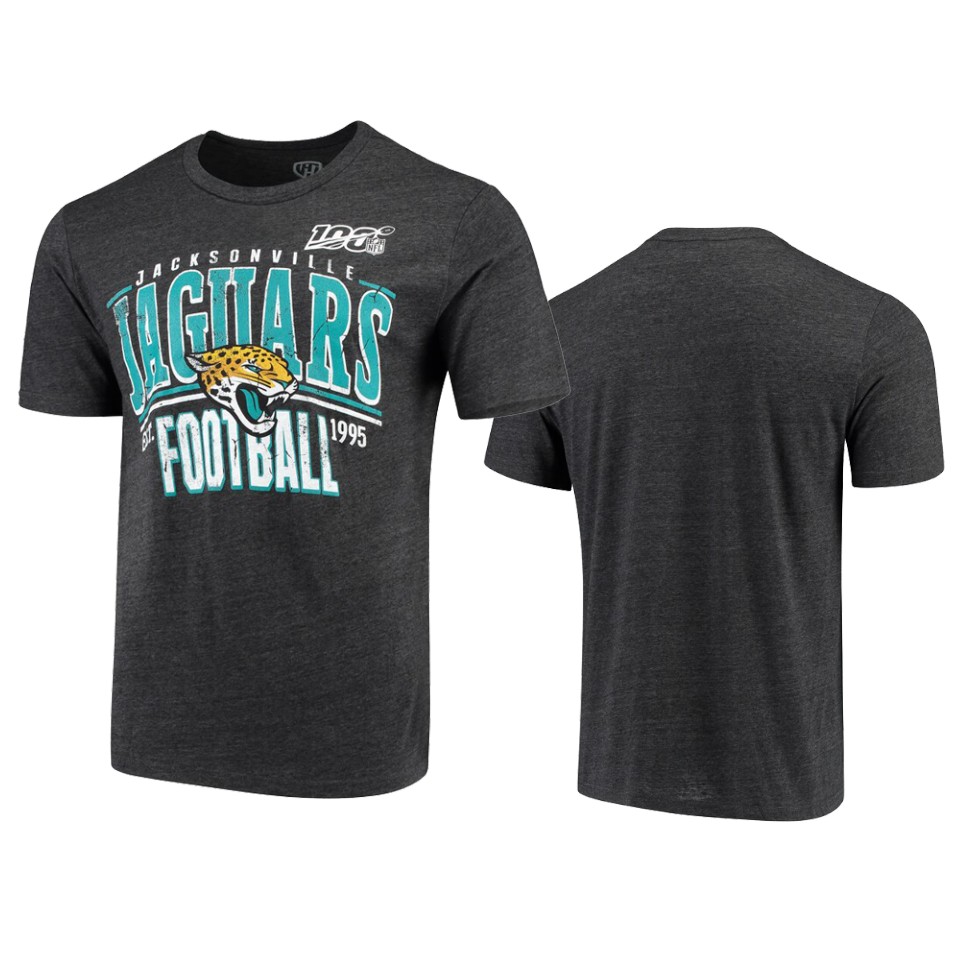 jaguars black 100th season championship tri blend tee