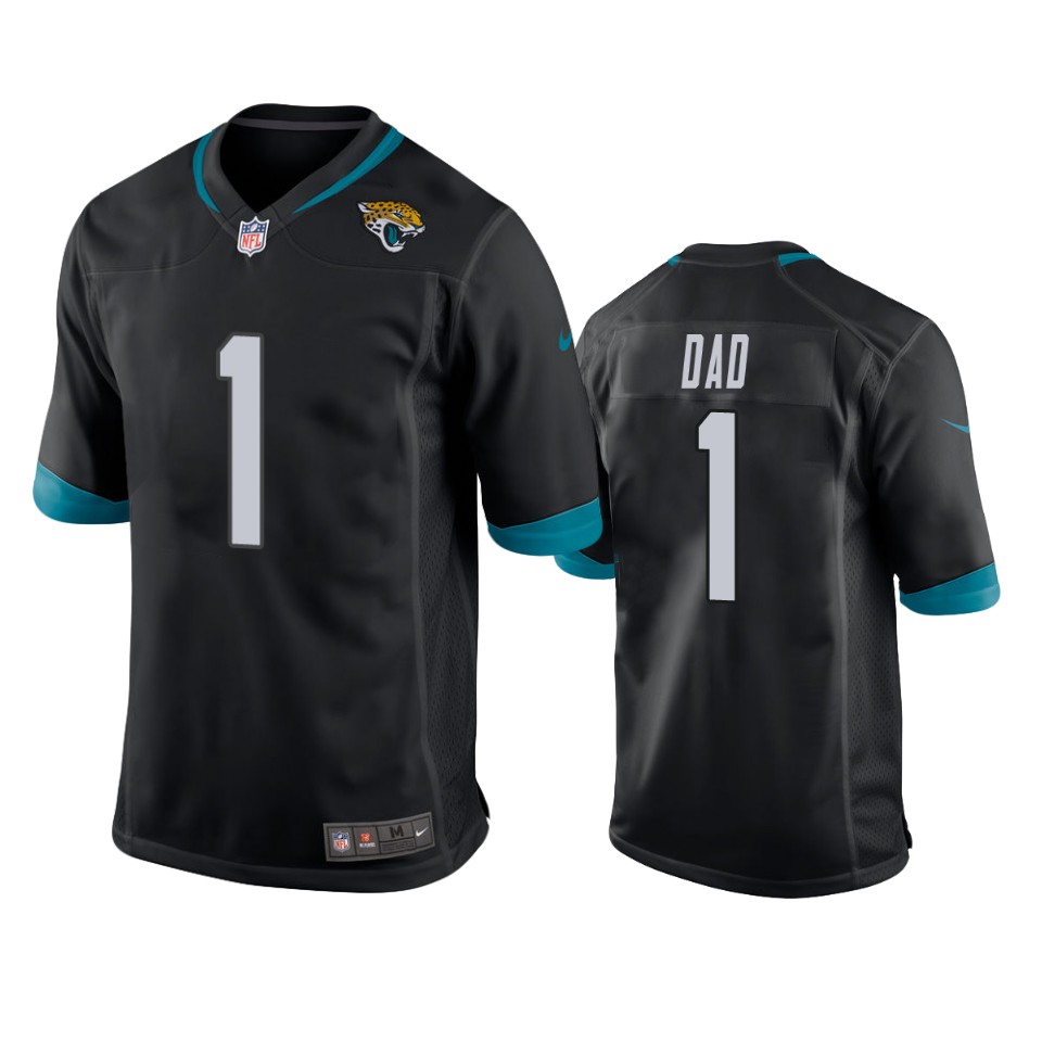 jaguars black 2019 father's day number 1 dad jersey