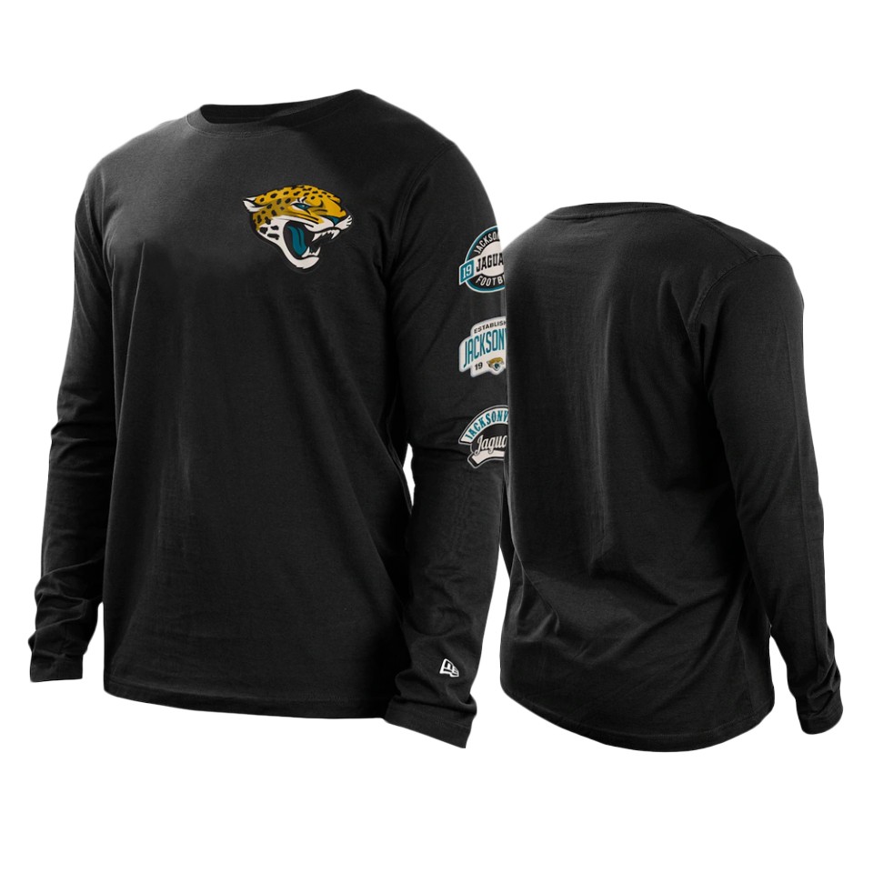 jaguars black hype 2 hit long sleeve t shirt