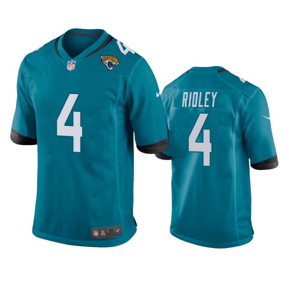 jaguars calvin ridley game teal jersey