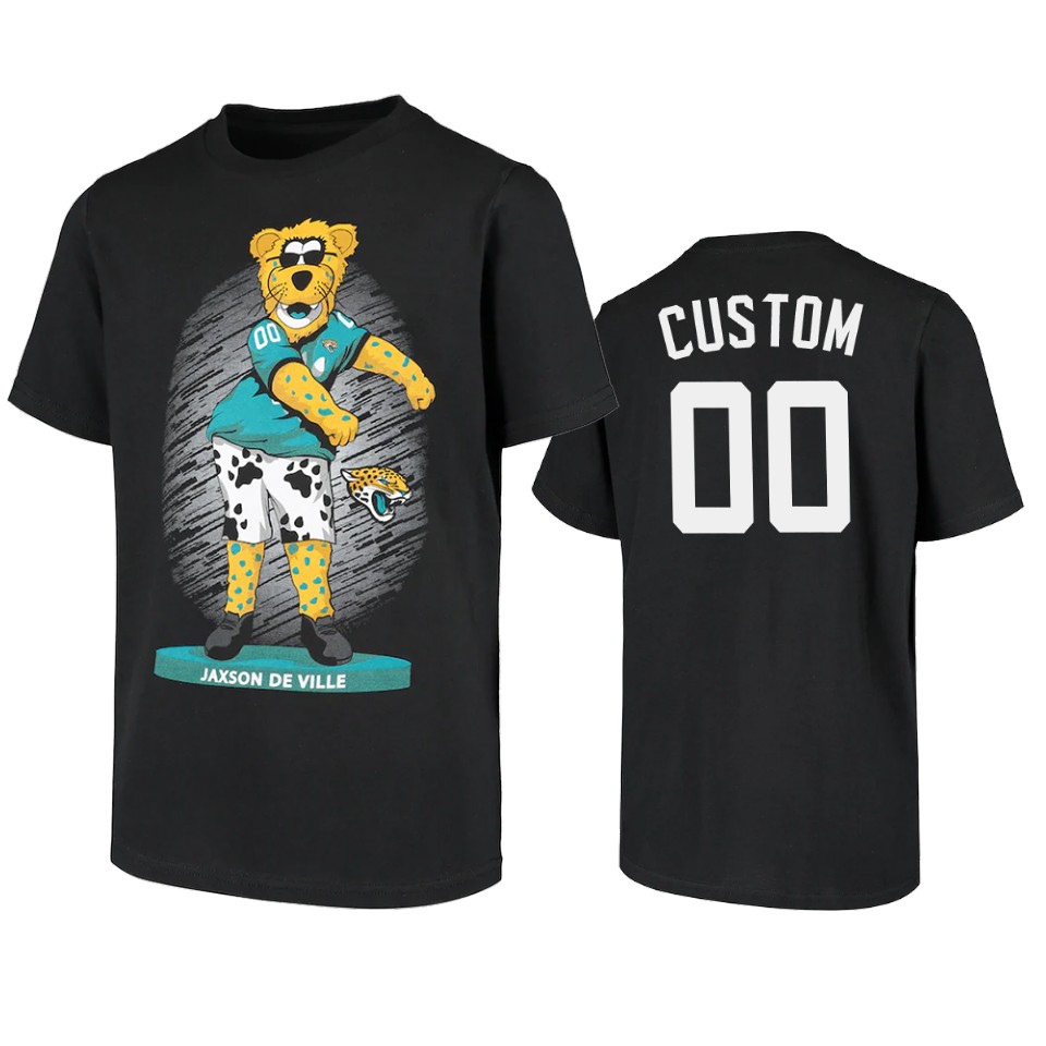 jaguars custom black dancing jaxson de ville mascot t shirt