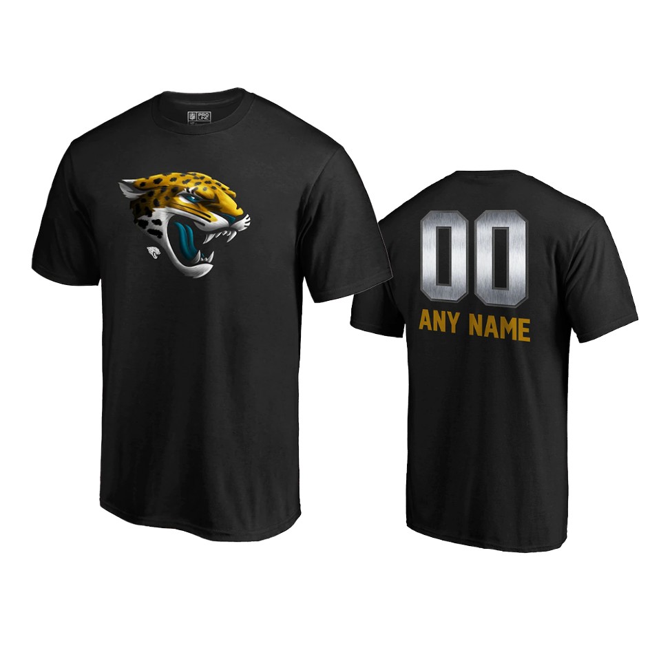 jaguars custom black midnight mascot logo t shirt
