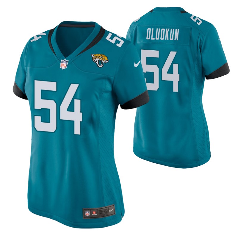 jaguars-foyesade-oluokun-game-women's-jersey-teal