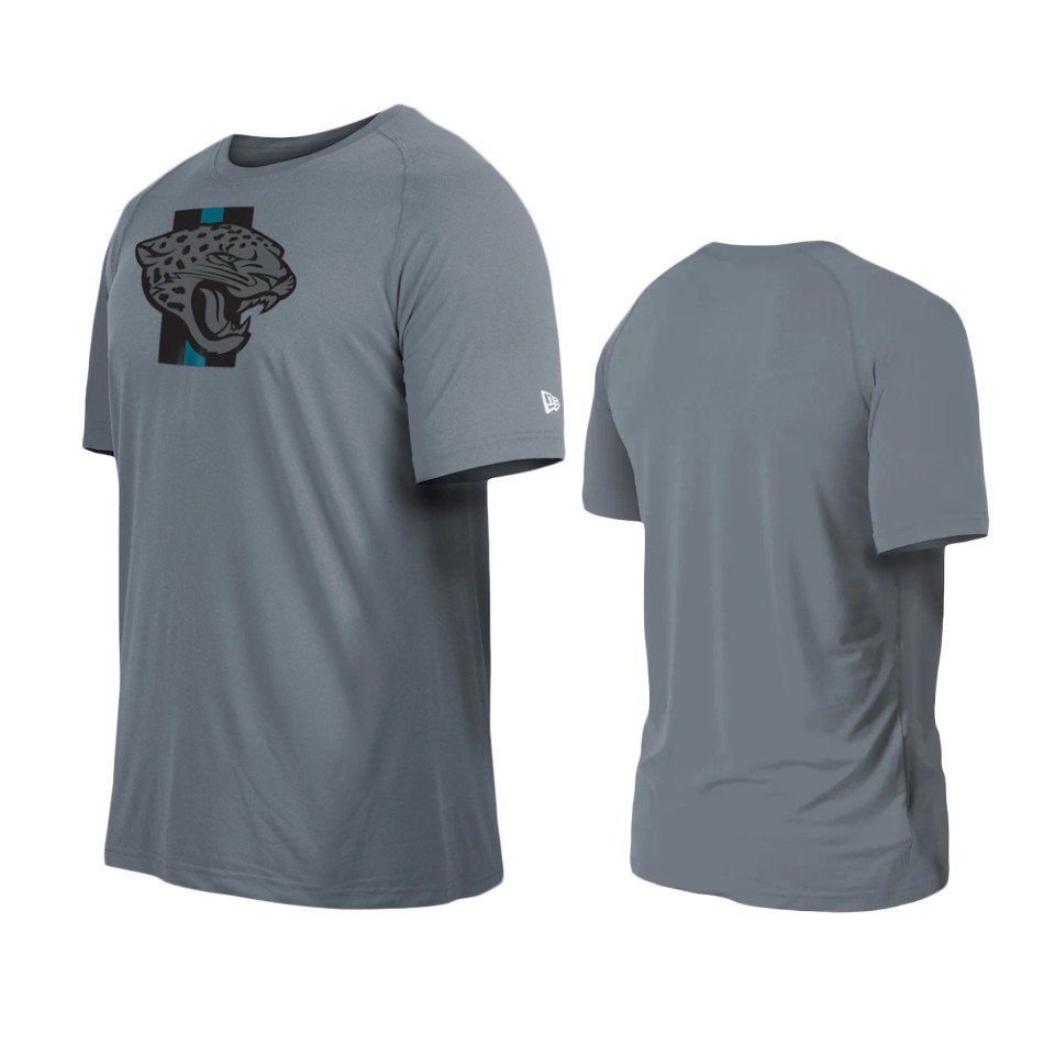 jaguars gray training camp raglan t shirt