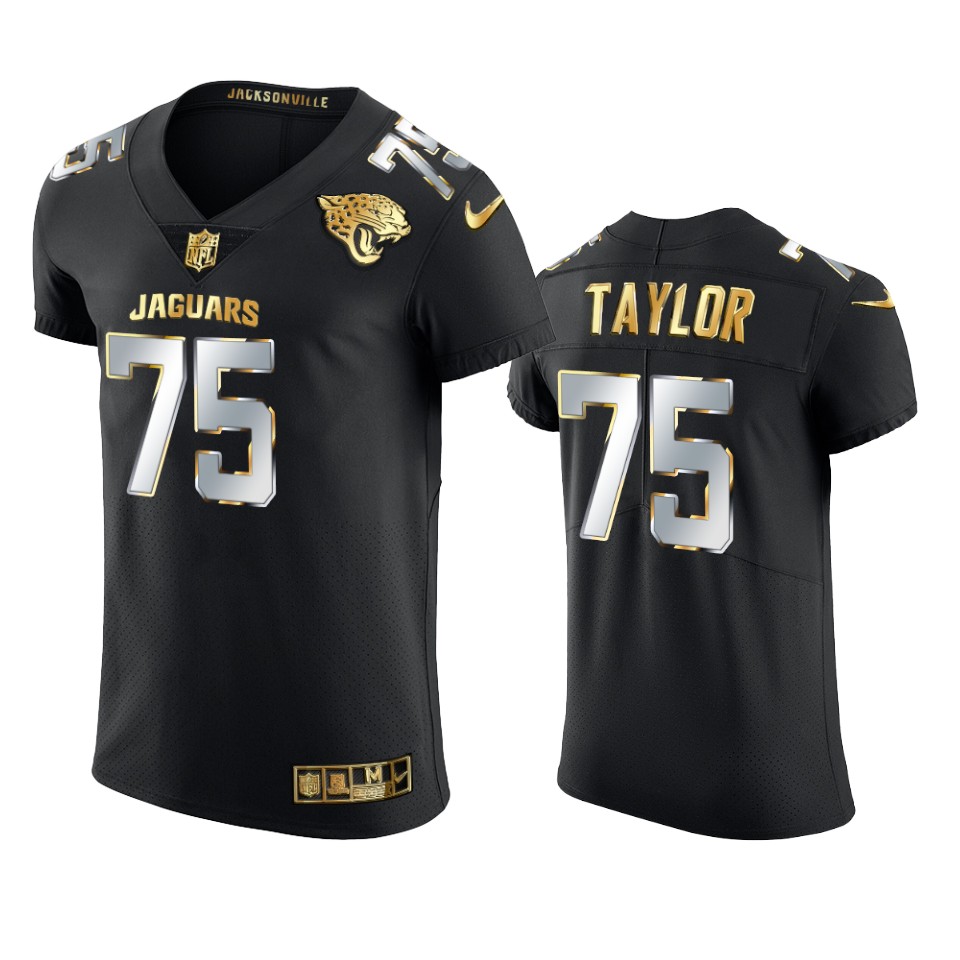 jaguars jawaan taylor black 2020 21 golden edition elite jersey
