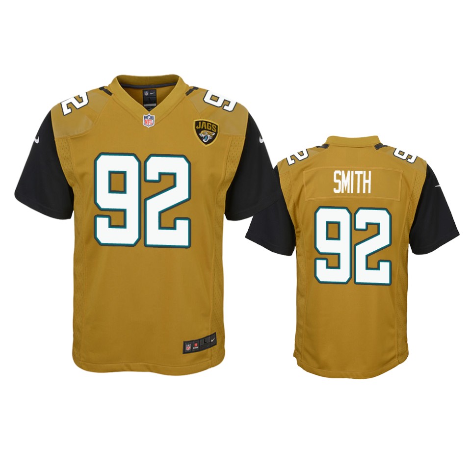 jaguars jordan smith gold color rush game jersey