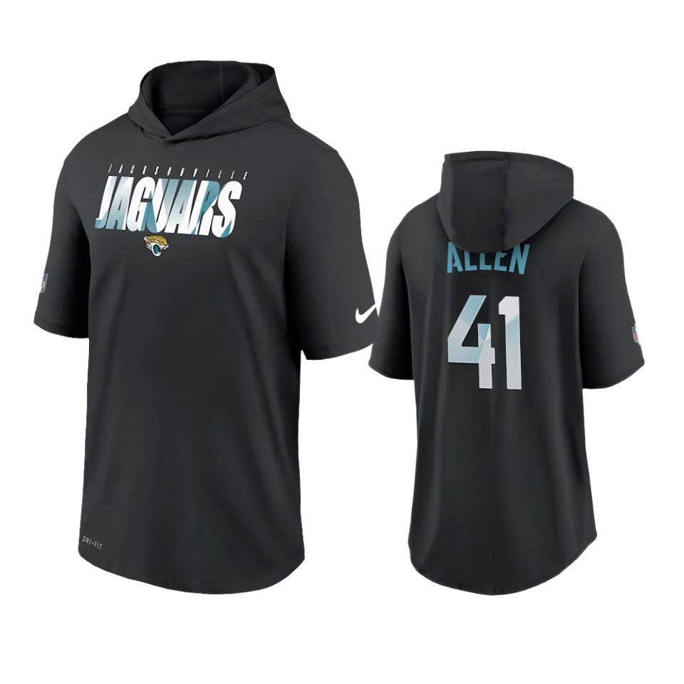 jaguars josh allen black sideline playbook hoodie t shirt