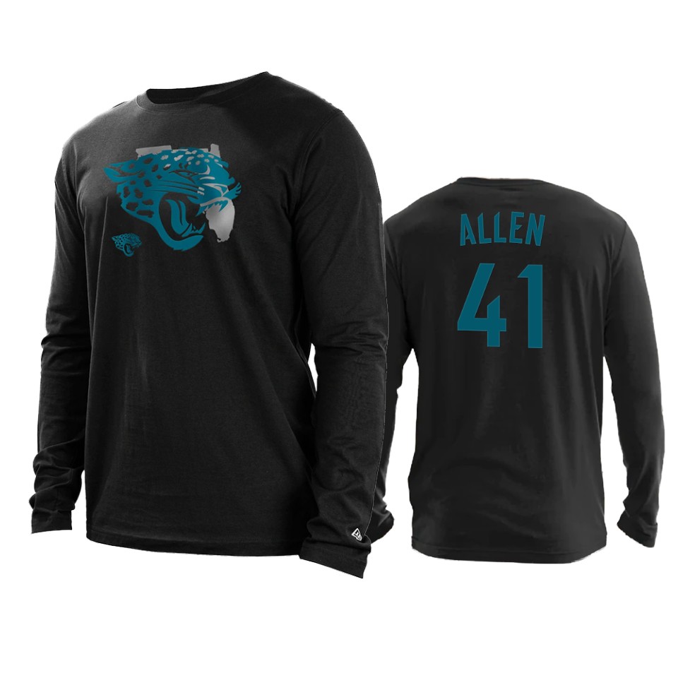 jaguars josh allen black state long sleeve t shirt