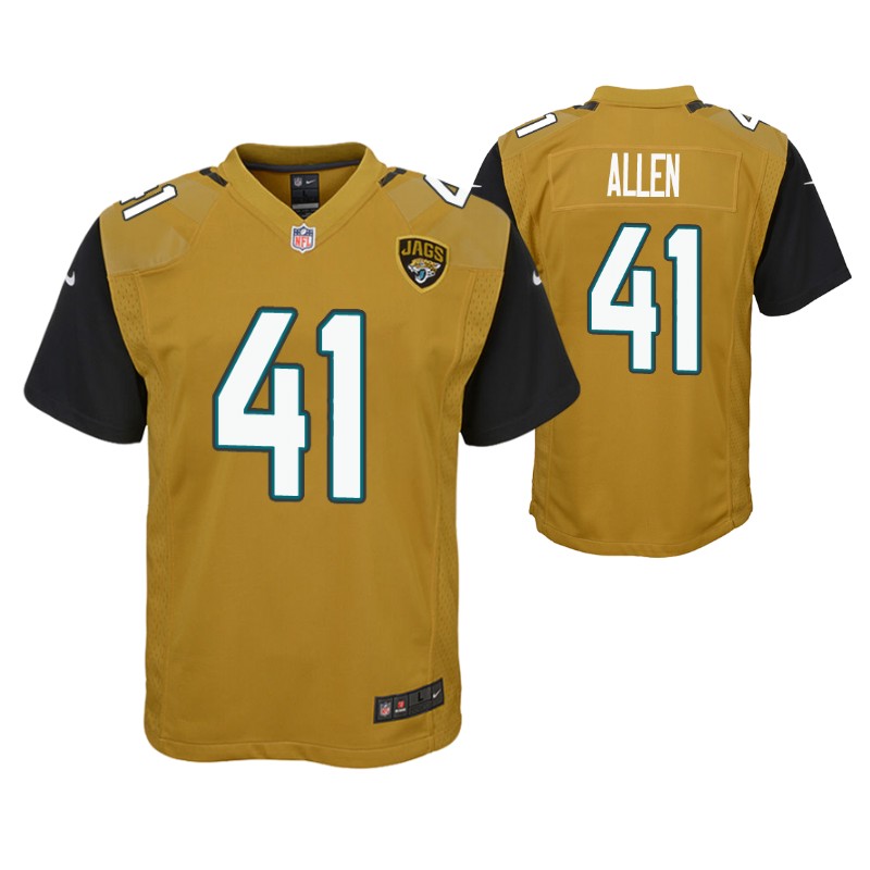 jaguars-josh-allen-color-rush-game-gold-jersey-youth