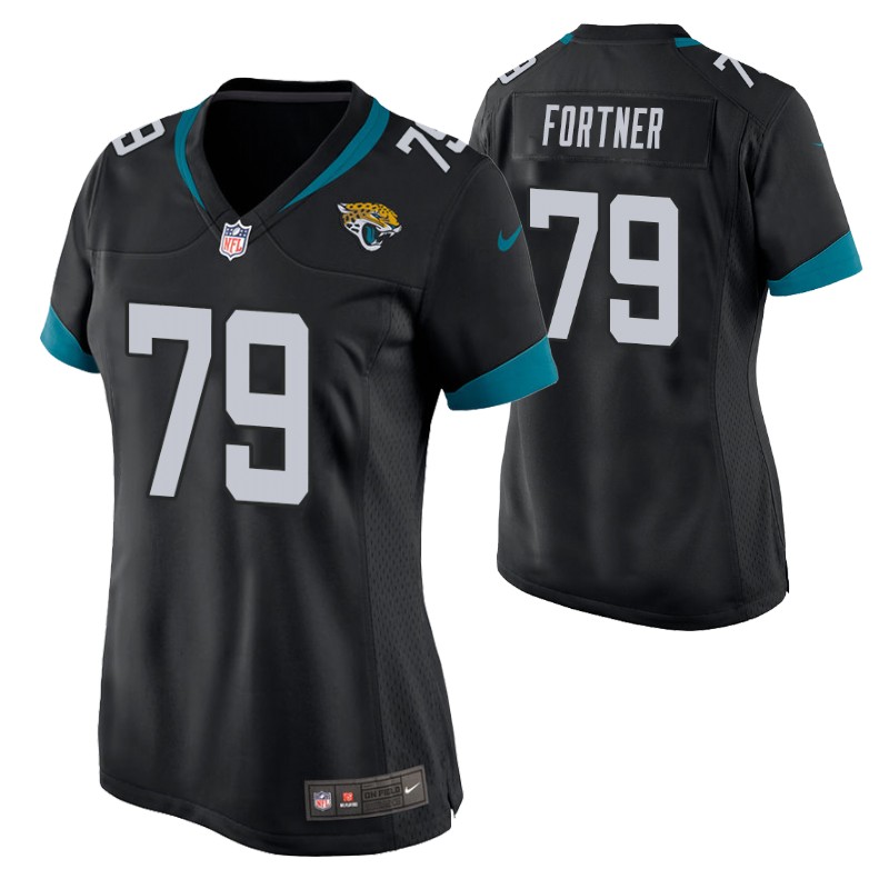 jaguars-luke-fortner-2022-nfl-draft-jersey-black-women's