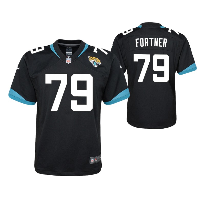 jaguars-luke-fortner-2022-nfl-draft-jersey-black-youth