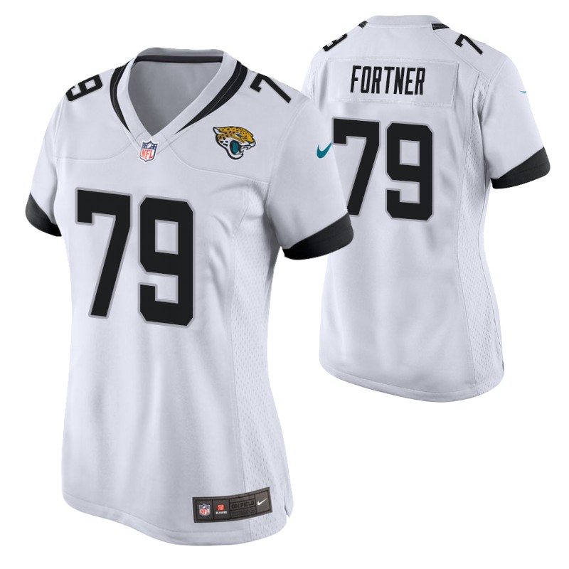 jaguars-luke-fortner-2022-nfl-draft-jersey-white-women's
