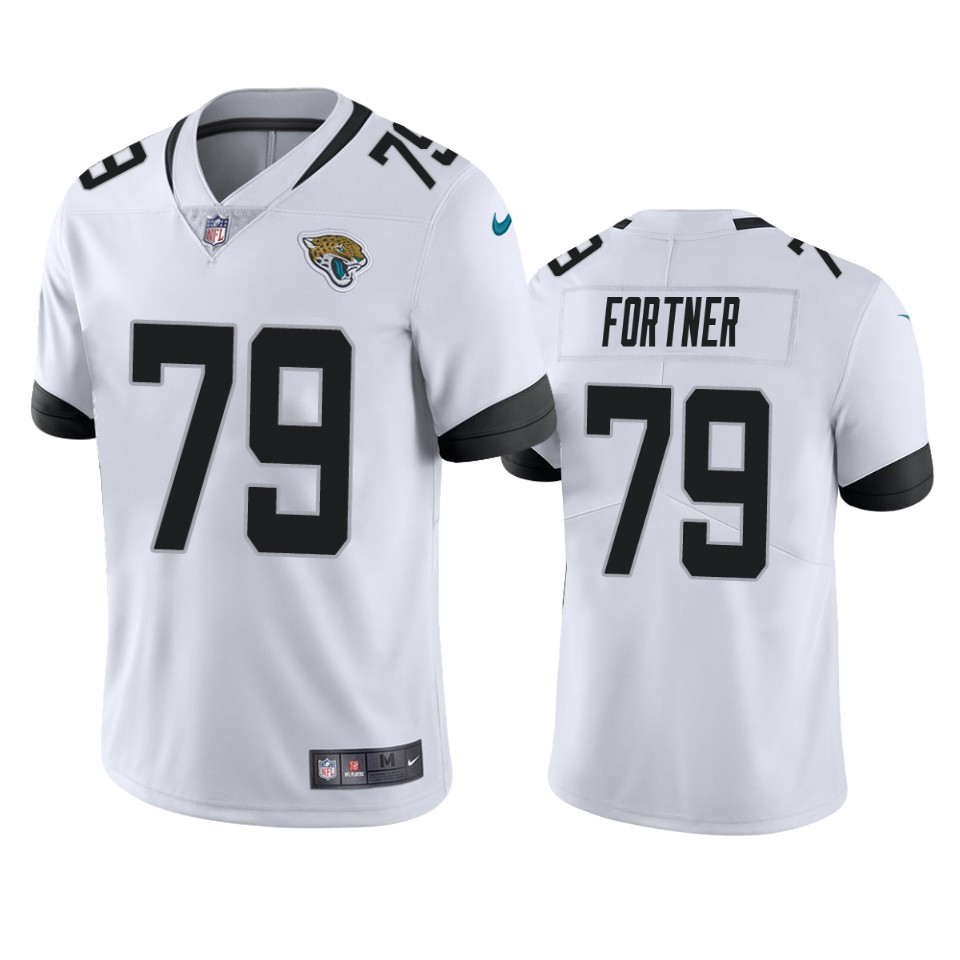 jaguars luke fortner white vapor jersey