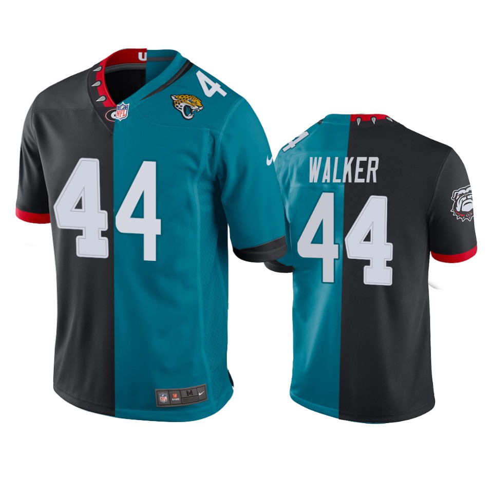 jaguars travon walker teal black 2022 nfl draft jersey