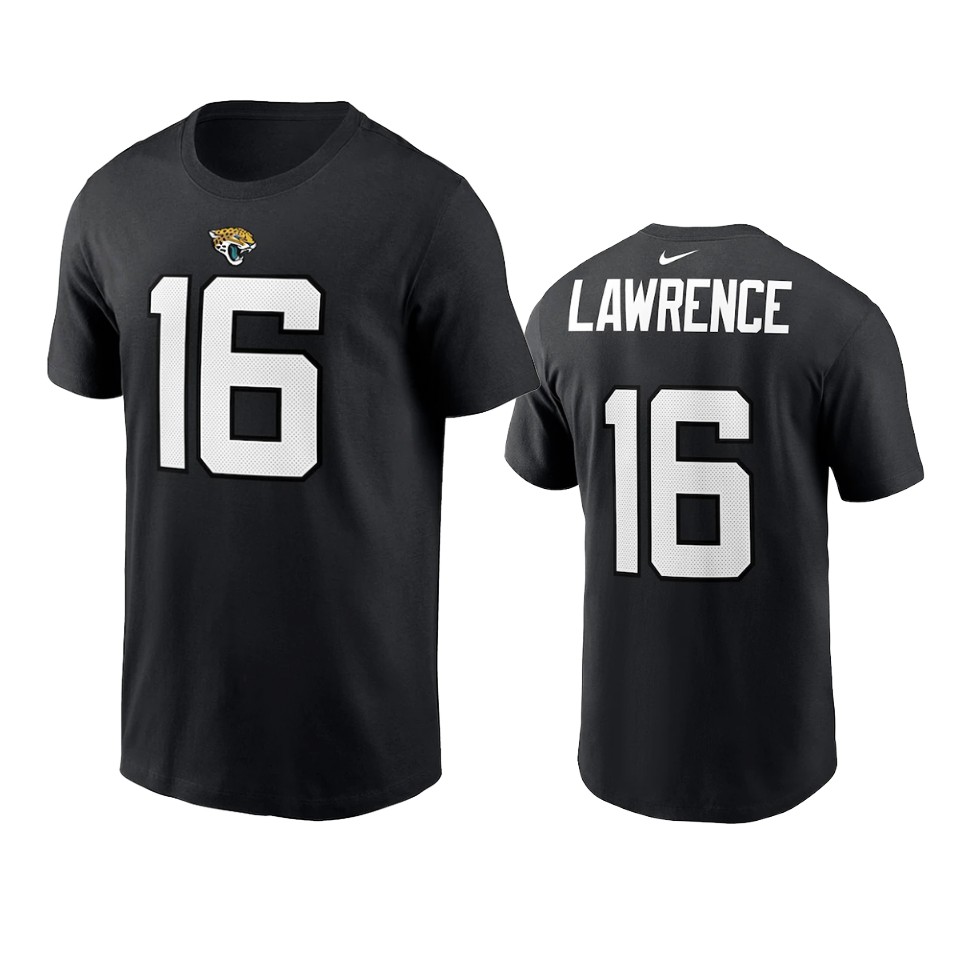 jaguars trevor lawrence black 2021 nfl draft name number t shirt