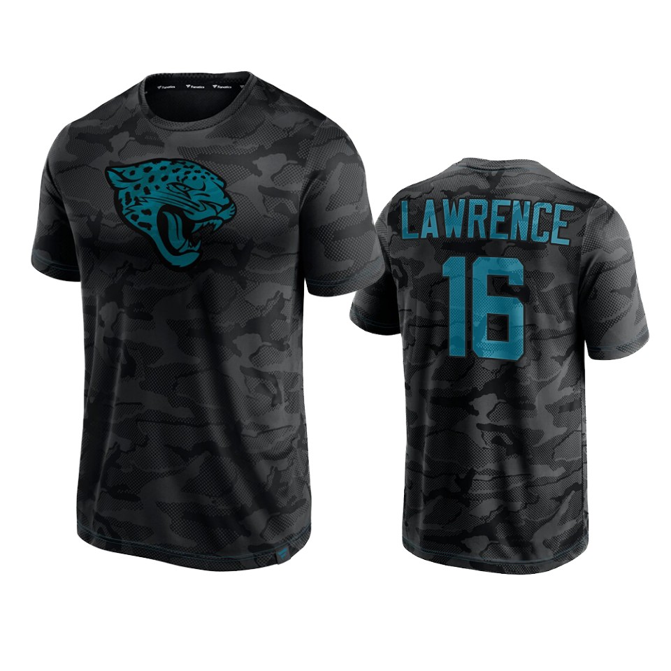 jaguars trevor lawrence black camo jacquard t shirt