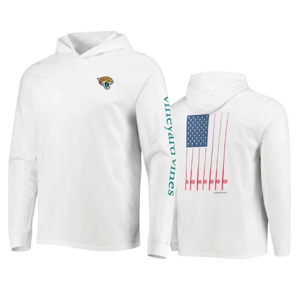 jaguars white vineyard vines hoodie long sleeve t shirt
