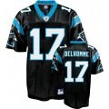 jake delhomme #17 carolina panthers black jersey
