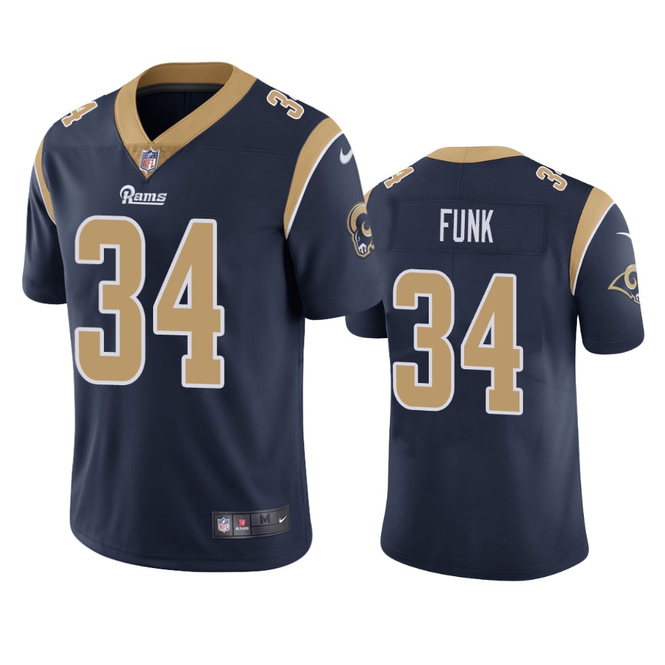 jake funk rams navy vapor limited jersey