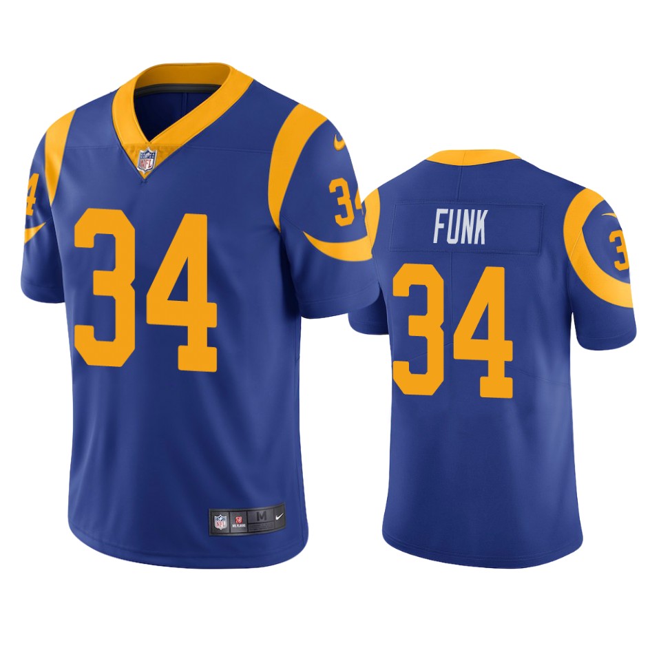 jake funk rams royal vapor limited jersey