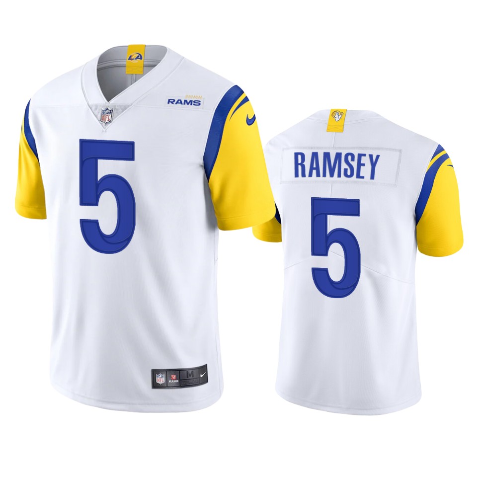 jalen ramsey rams white vapor jersey 0a