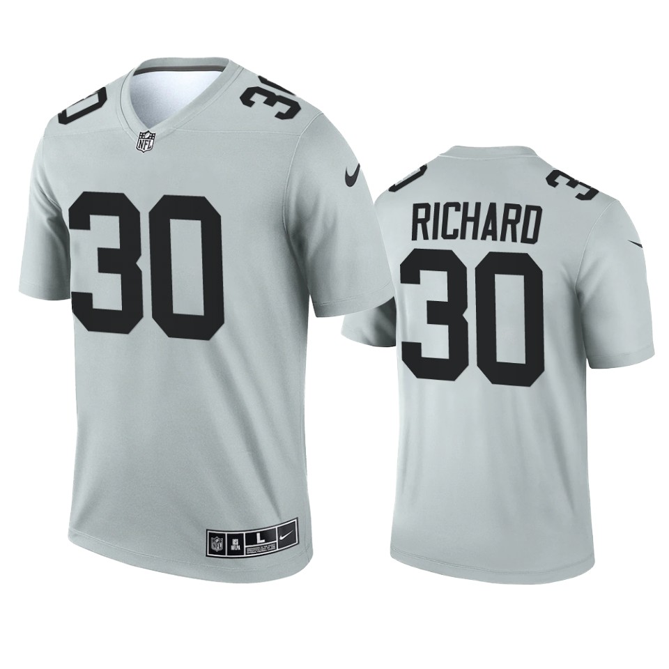 jalen richard raiders 2021 inverted legend silver jersey