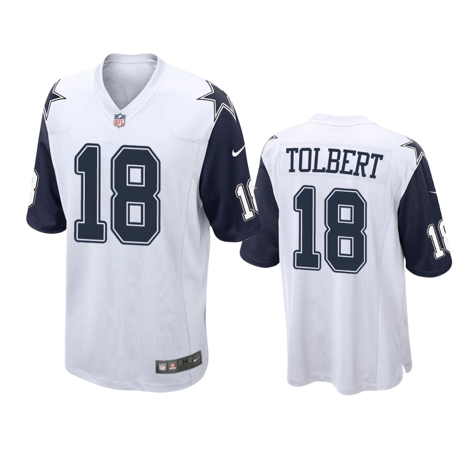 jalen tolbert cowboys alternate game white jersey