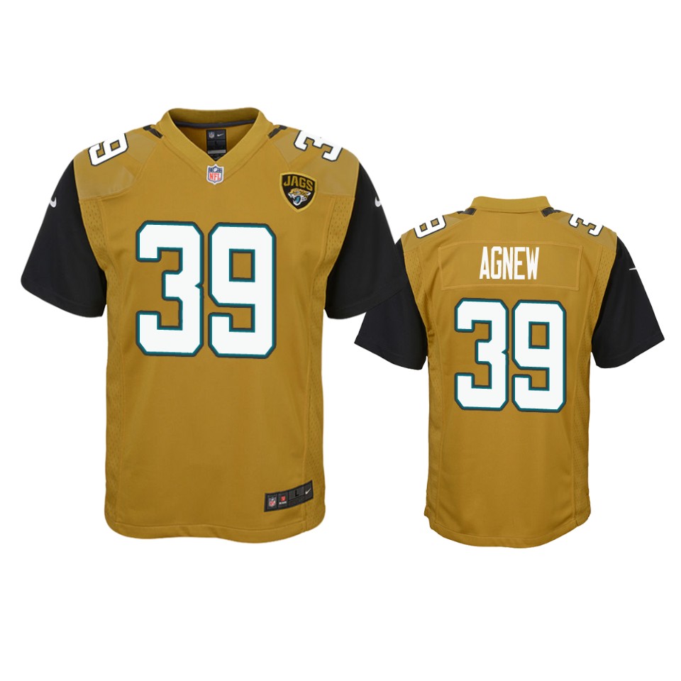 jamal agnew jaguars gold color rush game jersey