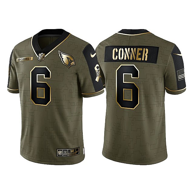 james-conner-cardinals-2021-salute-to-service-olive-golden-limited-jersey-middle