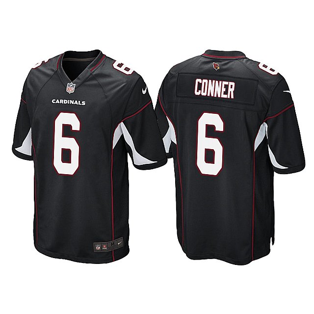 james-conner-cardinals-game-balck-jersey-middle