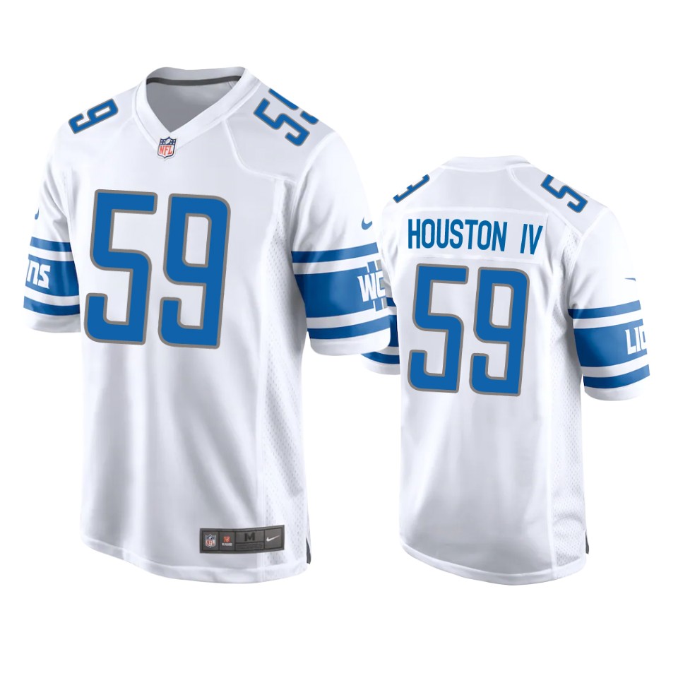 james houston iv lions game white jersey