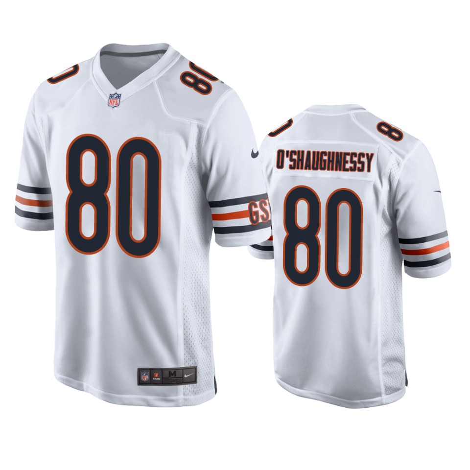 james o'shaughnessy bears white game jersey