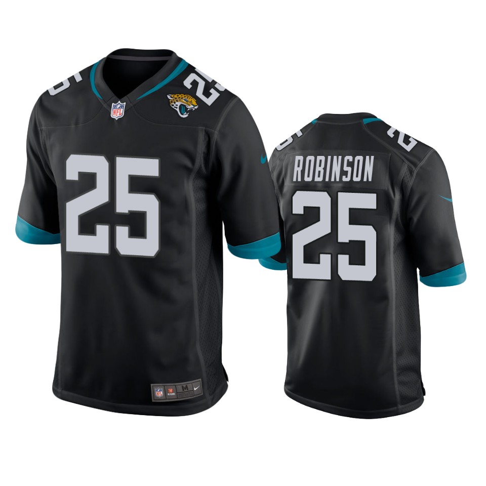 james robinson jaguars black game jersey