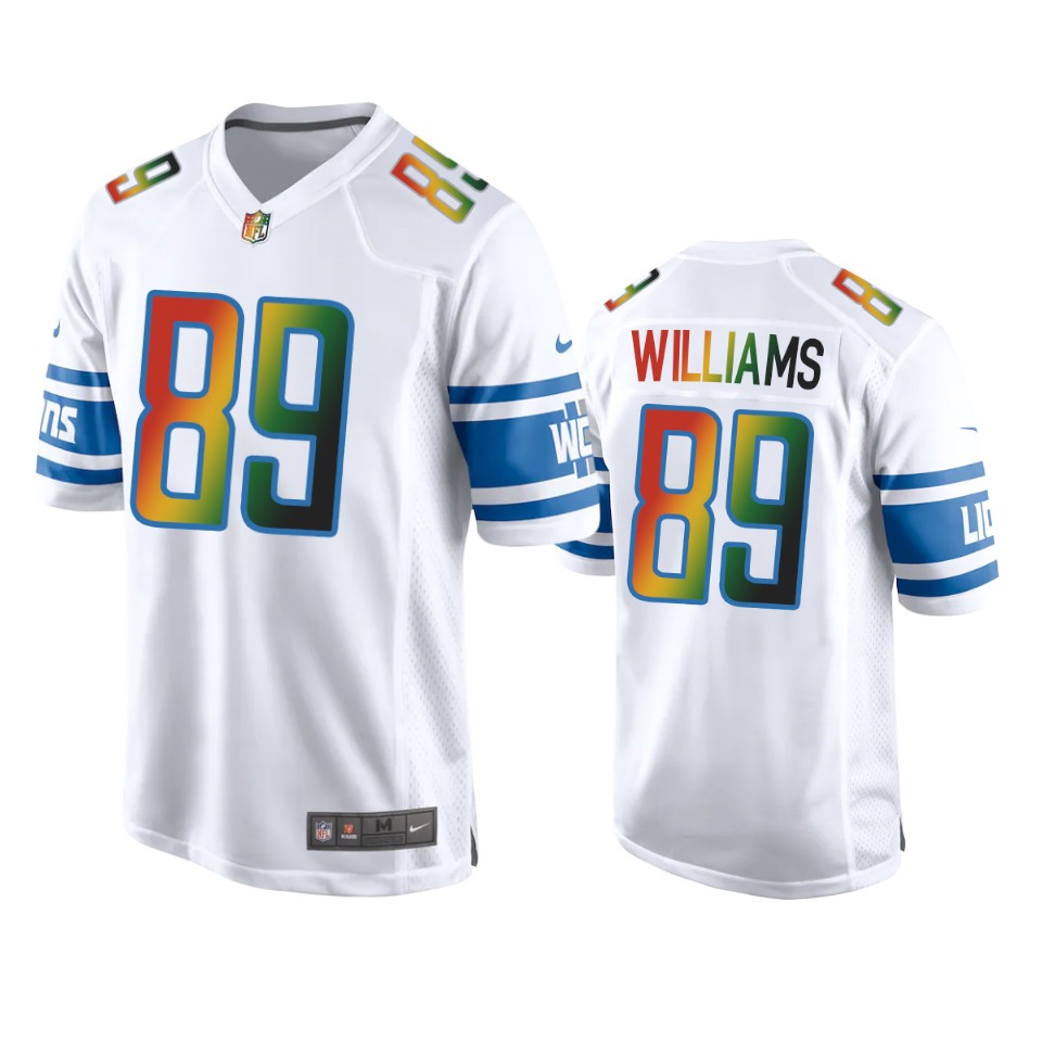 jameson williams lions white juneteenth freedom day jersey