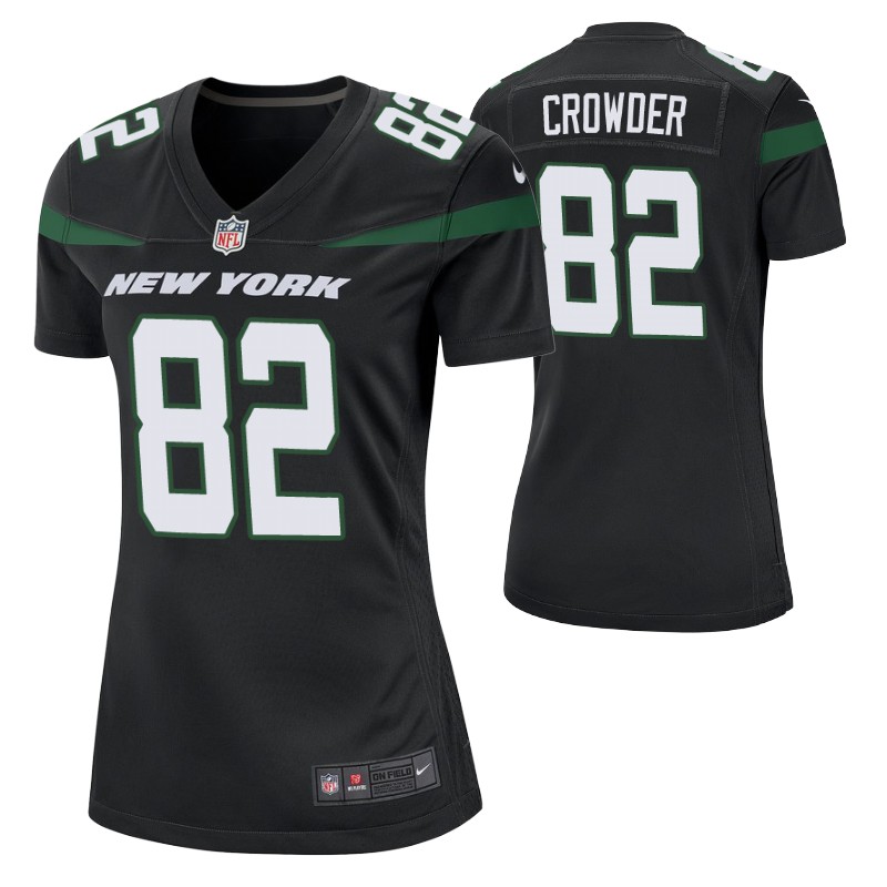 jamison-crowder-game-black-women's-jersey