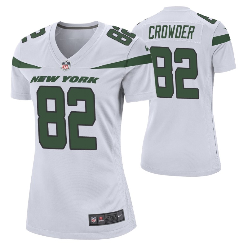 jamison-crowder-game-white-women's-jersey