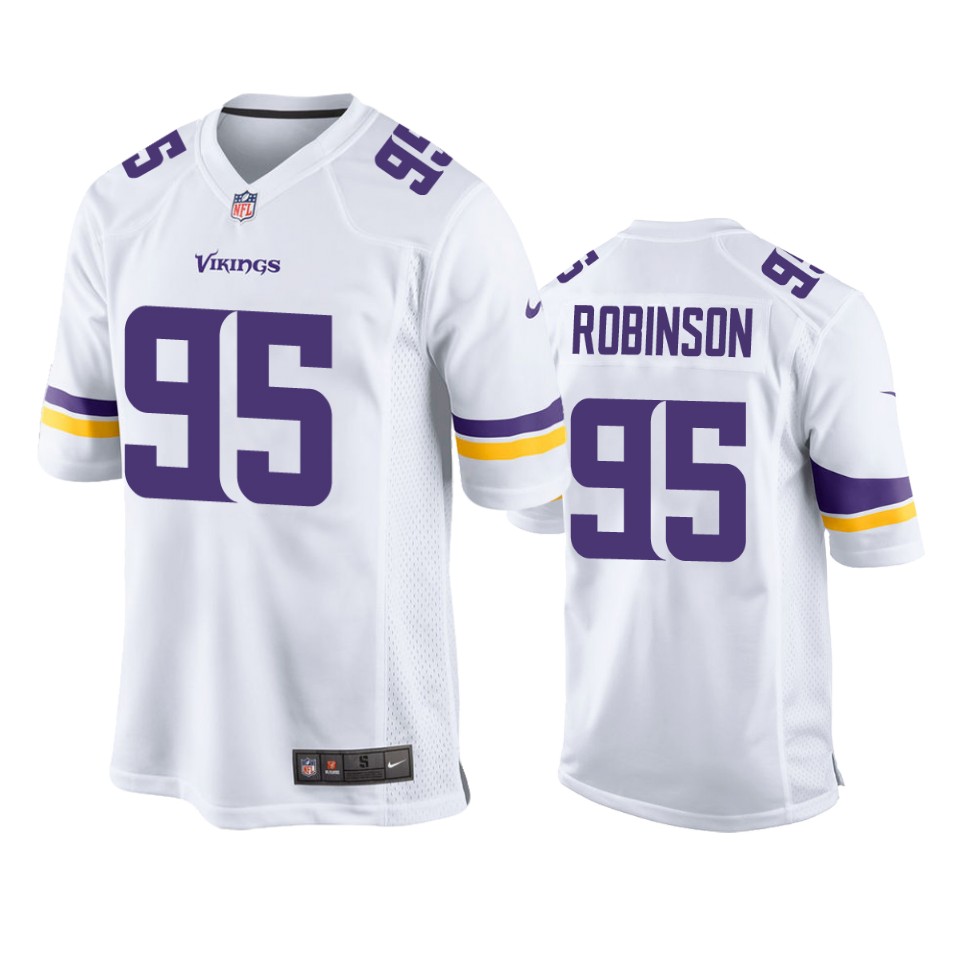 janarius robinson vikings white game jersey