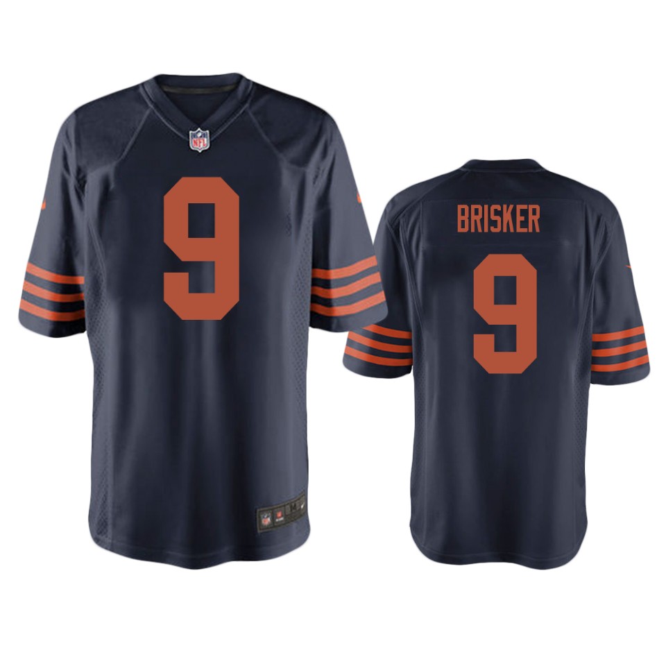 jaquan brisker bears throwback game navy jersey