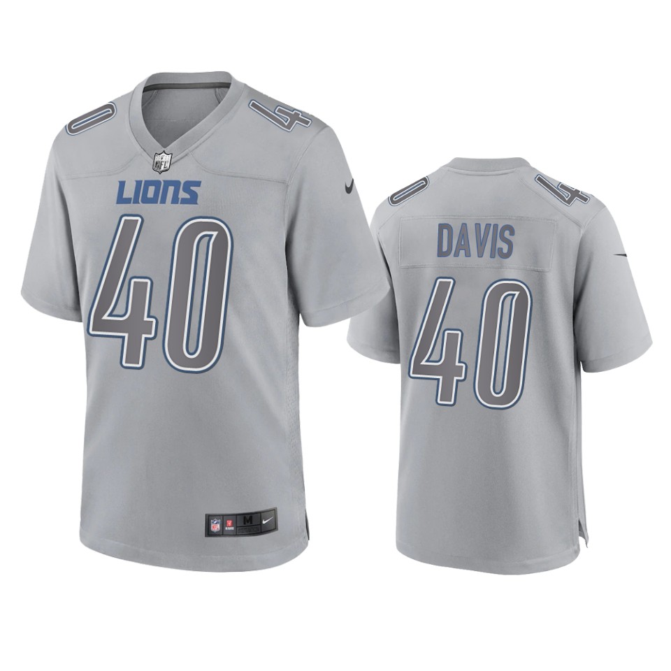 jarrad davis lions atmosphere fashion game gray jersey