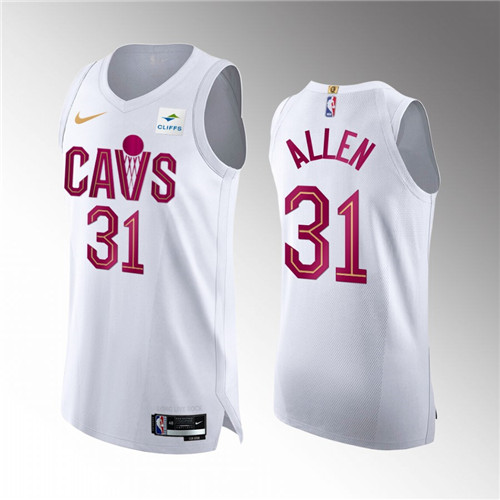 Cleveland Cavaliers Jarrett Allen 2022-23 Statement Edition Authentic White Jersey #31