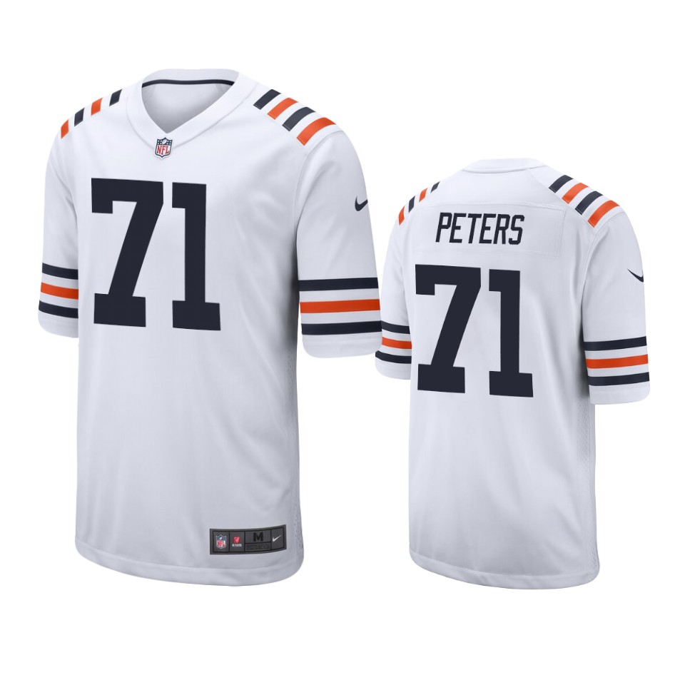 jason peters bears white alternate game jersey